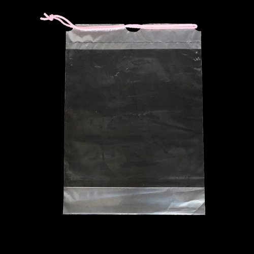 PE복주머니 투명(핑크끈) (100매)